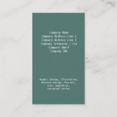 Jigsaw Ocean Tones Visitekaartje (Achterkant)