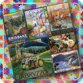 JIGSAW PUZZEL - 6  World Travel Posters