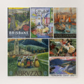 JIGSAW PUZZEL - 6  World Travel Posters (Verticaal)