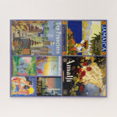 JIGSAW PUZZEL - 7 Vintage Reizen Poster Collage (Horizontaal)