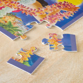 JIGSAW PUZZEL - 7 Vintage Reizen Poster Collage (Zijkant)