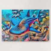 Jigsaw Puzzel Art Walvis Shark (Horizontaal)