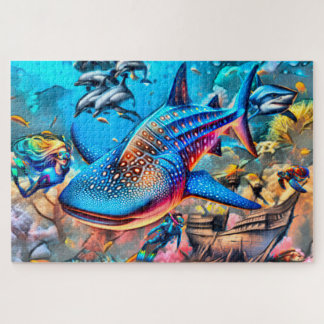 Jigsaw Puzzel Art Walvis Shark