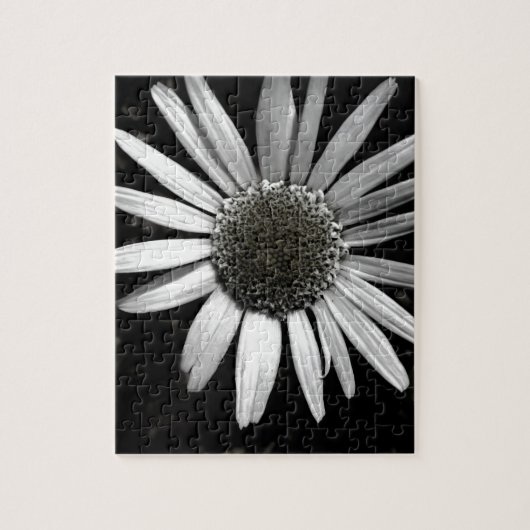 Jigsaw puzzel Daisy zwart-wit foto kunst (Verticaal)