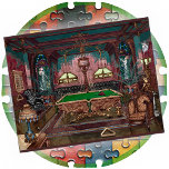 JIGSAW PUZZEL - Een poolkamer circa 1890 - P. Harn<br><div class="desc">Deze 16 x 20 inch (520 stuks) puzzel beschikt over een uitgebreide kunst afbeelding getiteld "Pool Room (circa 1890)". ►Verschillende andere puzzelmaten en stuk tellingen zijn mogelijk beschikbaar. ►De standaard donkerbruine achtergrondkleur die rond de randen kan verschijnen, kan worden gewijzigd in uw gewenste enkele kleur. Het zal verschijnen wanneer uw...</div>