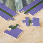 Jigsaw Puzzel Lavendel Afrikaanse madeliefjes (Zijkant)