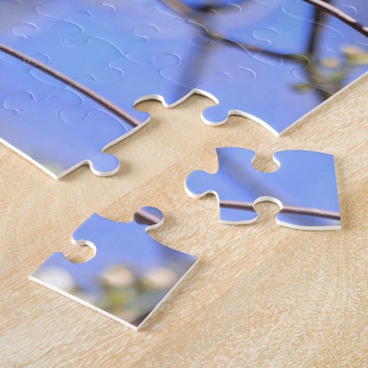 Jigsaw puzzel mannelijke noordelijke kardinaal in  (Zijkant)