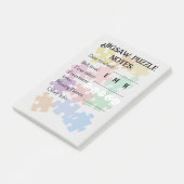 Jigsaw puzzel notities voor puzzelfanaat post-it® notes (Schuin)