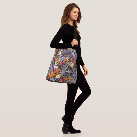 Jigsaw Puzzel Stukken Grappig Crossbody Tas (Op model)