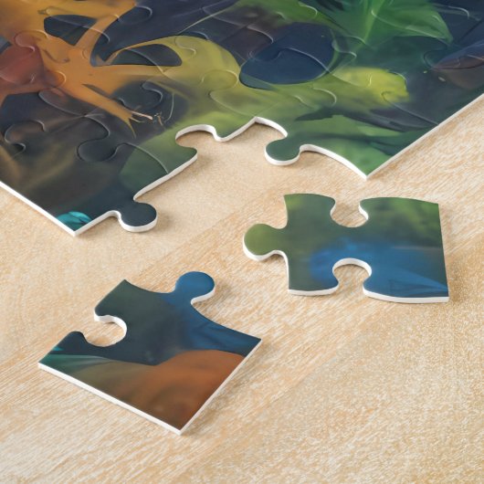 Jigsaw Puzzel T-Rex Dinosaurus Moderne Dierenkunst (Zijkant)