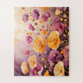 Jigsaw Puzzel van Poppies in een veld zachte kleur (Verticaal)