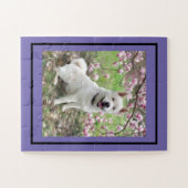 Jigsaw Puzzel Wit Akita (Horizontaal)