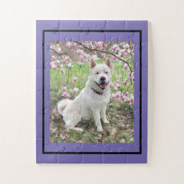 Jigsaw Puzzel Wit Akita