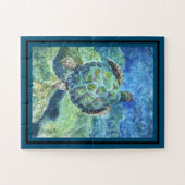 Jigsaw Puzzel Zee Schildpad #2 (Horizontaal)