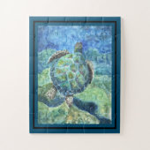 Jigsaw Puzzel Zee Schildpad #2 (Verticaal)