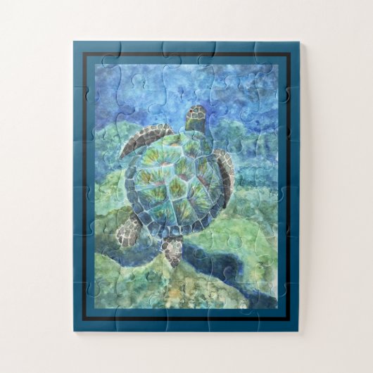 Jigsaw Puzzel Zee Schildpad #2 (Verticaal)