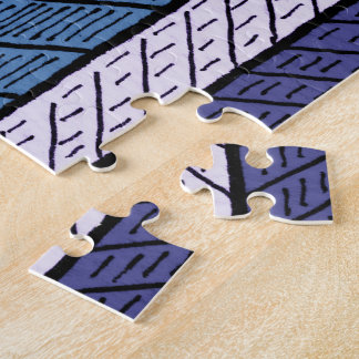 Jigsaw puzzels met een schematische stad grafiek