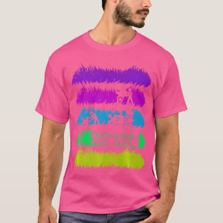 Jigsaw-puzzels speelse kleuren met een tint t-shirt