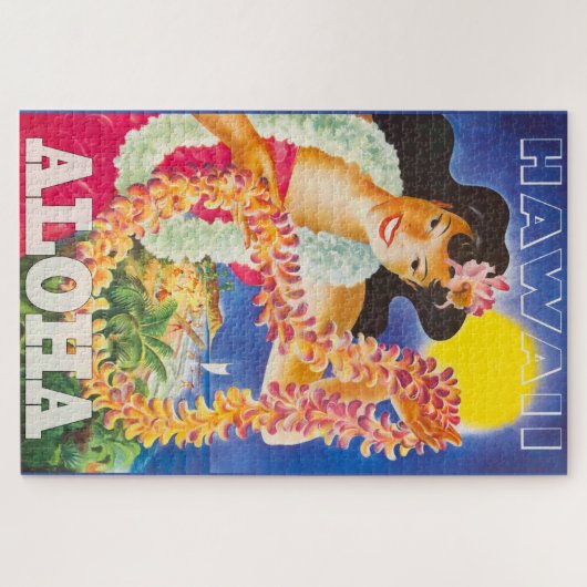 JIGSAW PUZZLE 20x30 -  Hawaii-reisposter Legpuzzel (Horizontaal)