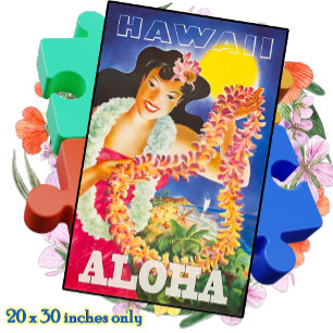 JIGSAW PUZZLE 20x30 -  Hawaii-reisposter Legpuzzel