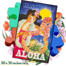 JIGSAW PUZZLE 20x30 -  Hawaii-reisposter Legpuzzel