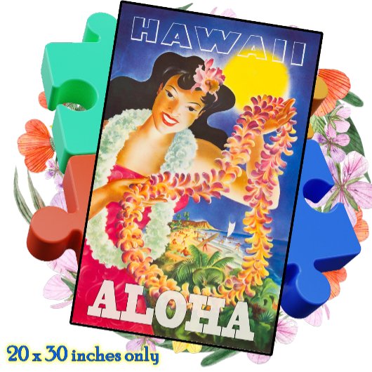JIGSAW PUZZLE 20x30 -  Hawaii-reisposter Legpuzzel