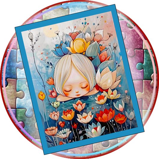 JIGSAW PUZZLE -All the Pretty Flowers (child size) Legpuzzel