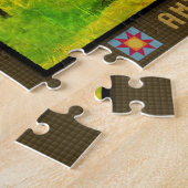 Jigsaw Puzzle Amish Buggy On Golden Fall Day Legpuzzel (Zijkant)