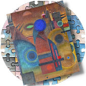 JIGSAW PUZZLE - "Brown Silence" -Wassily Kandinsky Legpuzzel
