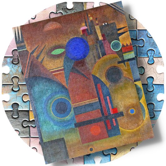 JIGSAW PUZZLE - "Brown Silence" -Wassily Kandinsky Legpuzzel