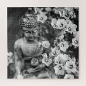 JIGSAW PUZZLE "BUDDHA AND FLOWERS" LEGPUZZEL (Verticaal)