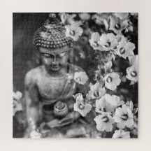 JIGSAW PUZZLE "BUDDHA AND FLOWERS"