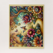 JIGSAW PUZZLE - Butterflies in a Fantasy Garden Legpuzzel (Verticaal)