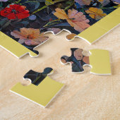 JIGSAW PUZZLE - Cabin in the Country with Flowers Legpuzzel (Zijkant)