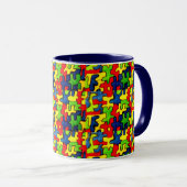 JIGSAW PUZZLE cup Mok (Voorkant rechts)