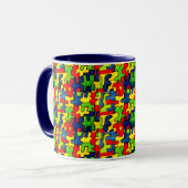 JIGSAW PUZZLE cup Mok (Voorkant links)