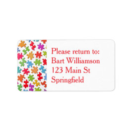 Jigsaw Puzzle Exchange Terug naar Me Label Sticker