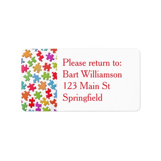 Jigsaw Puzzle Exchange Terug naar Me Label Sticker (Voorkant)