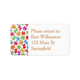 Jigsaw Puzzle Exchange Terug naar Me Label Sticker