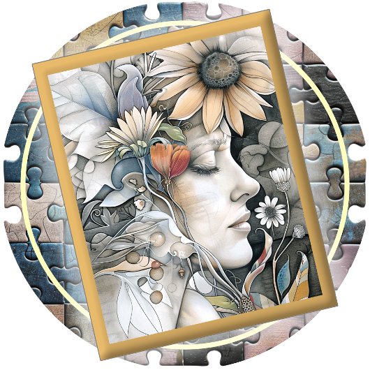 JIGSAW PUZZLE - Flower Girl #1 Legpuzzel