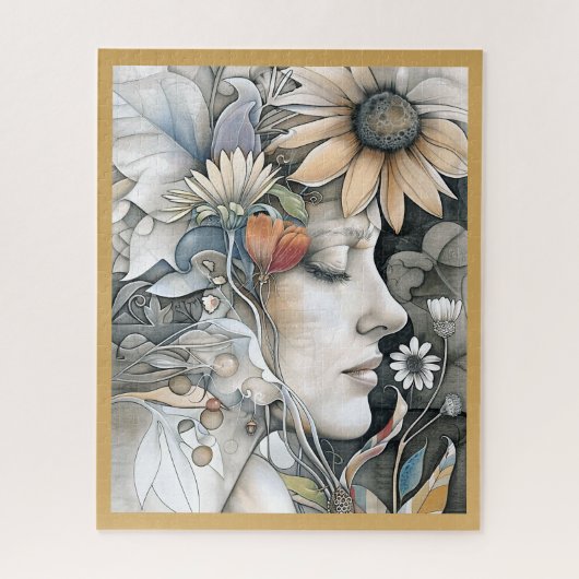 JIGSAW PUZZLE - Flower Girl #1 Legpuzzel (Verticaal)