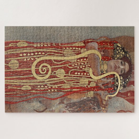 JIGSAW PUZZLE : GUSTAV KLIMT : HYGIEIA : 1907 LEGPUZZEL (Horizontaal)