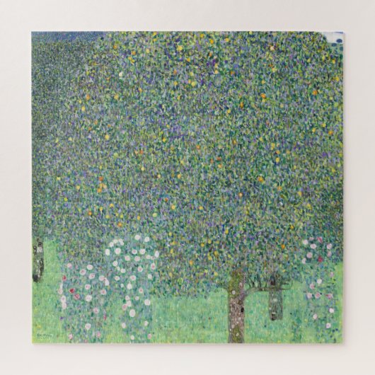 JIGSAW PUZZLE : GUSTAV KLIMT : ROSEBUSHES LEGPUZZEL (Verticaal)