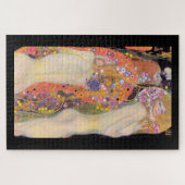 JIGSAW PUZZLE : GUSTAV KLIMT : WATERSERPENEN II LEGPUZZEL (Horizontaal)