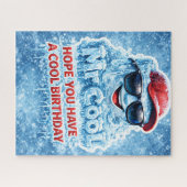 Jigsaw puzzle ice cube chilling, happy birthday gi legpuzzel (Horizontaal)