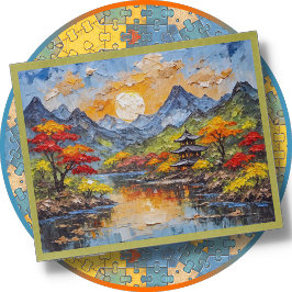 JIGSAW PUZZLE - Japanese Landscape - Digital Art Legpuzzel