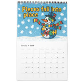 Jigsaw Puzzle liefhebbers cadeau Een jaar in stukk Kalender (Jan 2026)
