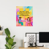 Jigsaw Puzzle liefhebbers cadeau poster leven is (Thuiskantoor)