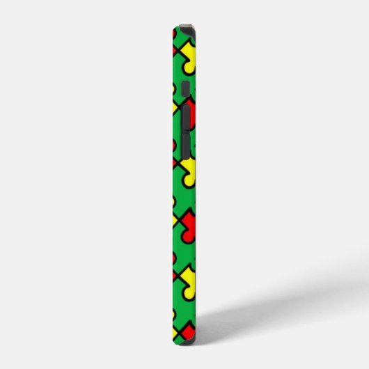 Jigsaw Puzzle Naadloze Patroon-22675 iPhone Hoesje (Linkerkant)