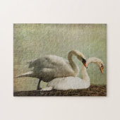 JIGSAW PUZZLE-NESTING SWANS LEGPUZZEL (Horizontaal)